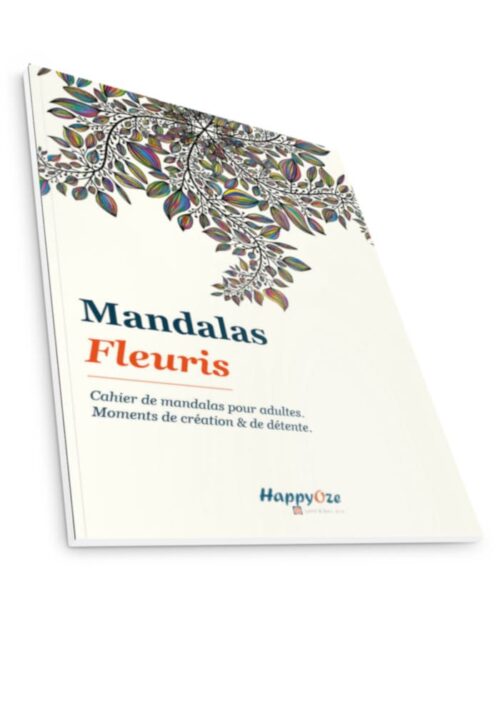 Cahier de mandalas fleuris à colorier