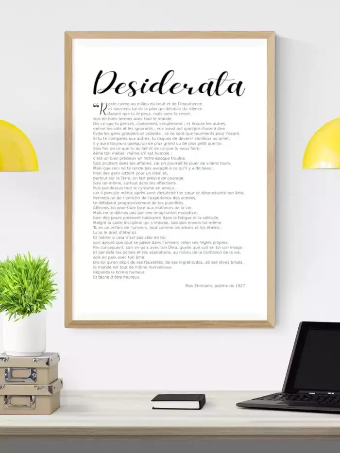 Affiche « Desiderata »