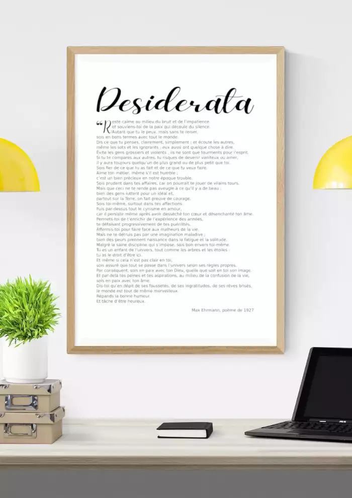 Affiche Desiderata