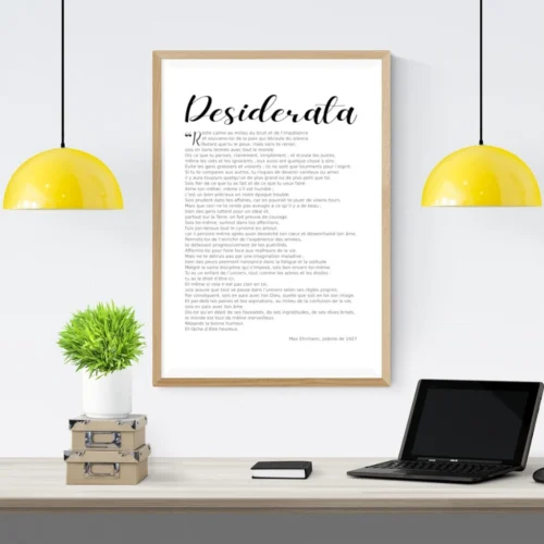 Affiche Desiderata