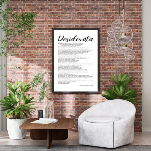 Affiche « Desiderata »