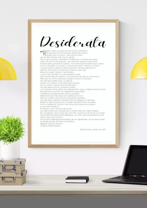 Affiche Desiderata